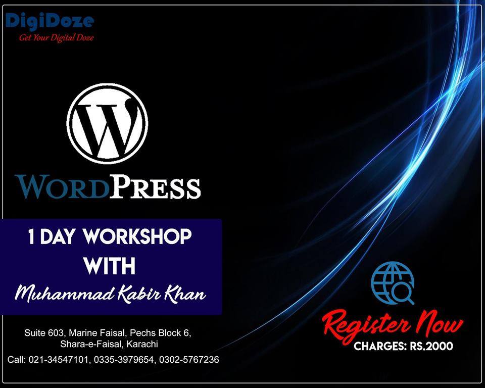 Wordpress Workshop and Training by Muhammad Kabir Khan